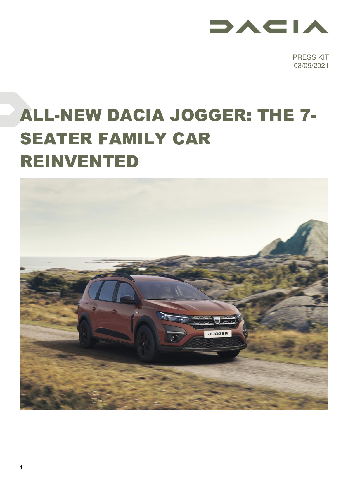 Renault's Dacia has launched a New 7-Seater MUV, Jogger